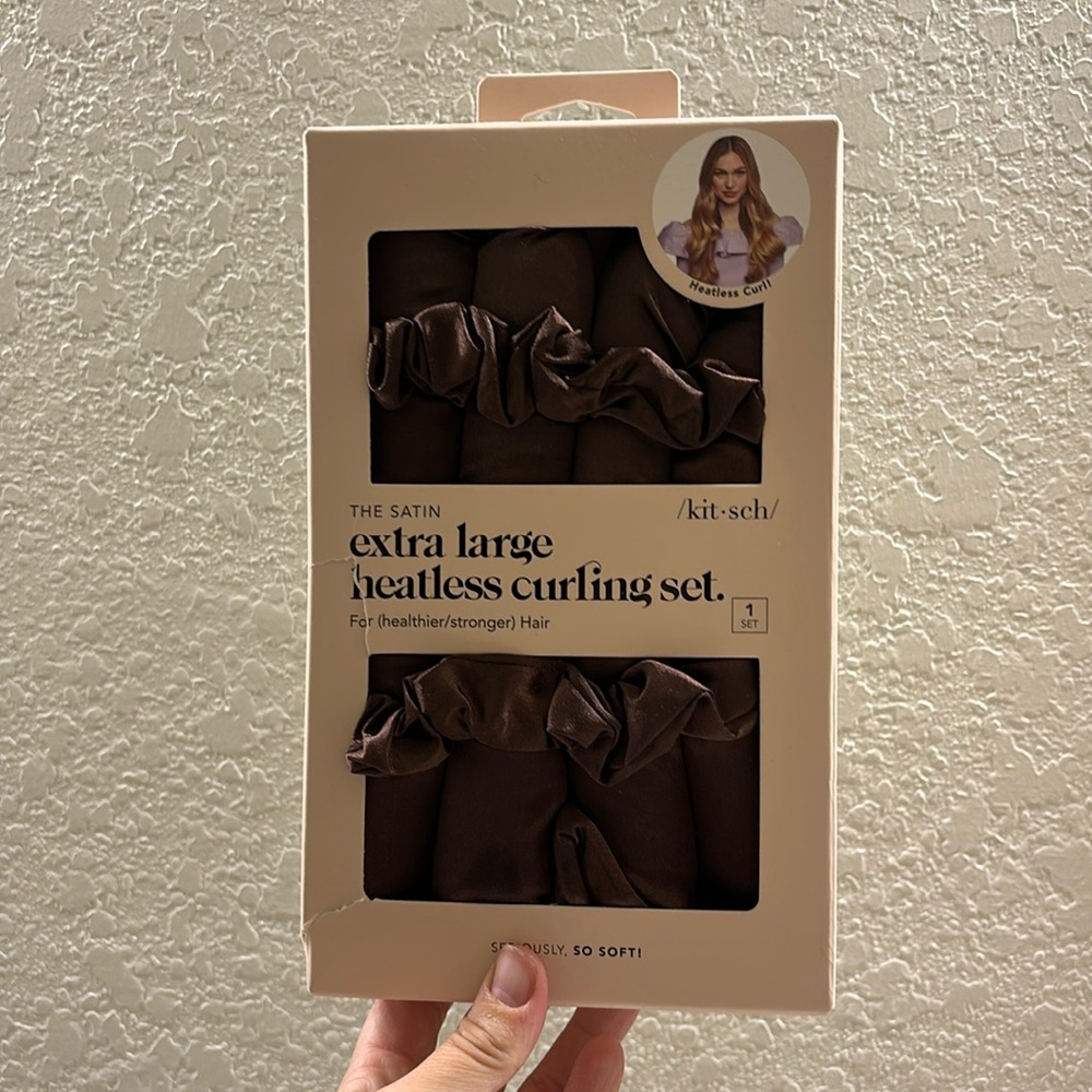 Heatless curling set